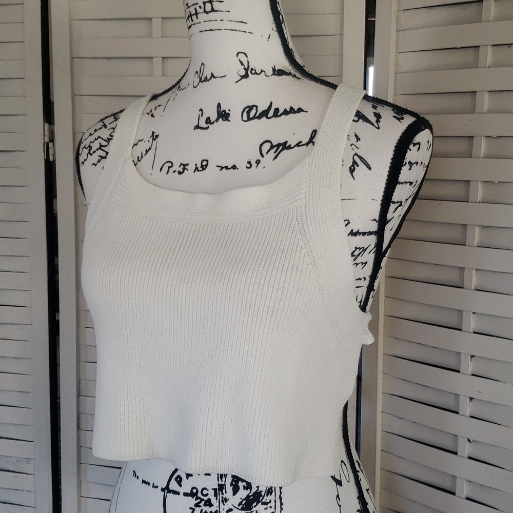 Wilfred off white backless with straps crop top size M